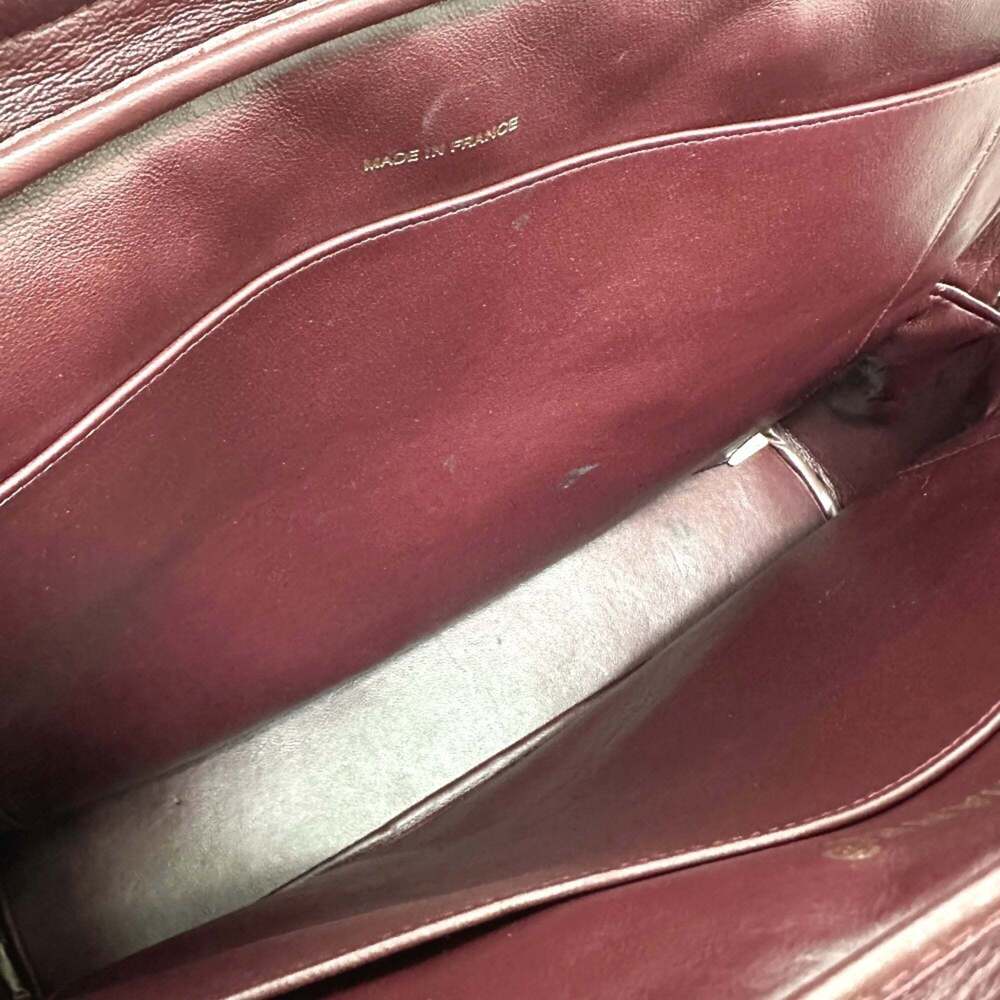 CHANEL Vintage Black Lambskin Leather Logo Shoulder Bag - Picture 9 of 16